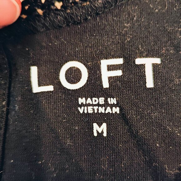 Loft Crochet Style Tank Top, Size M, Used - Picture 6 of 6